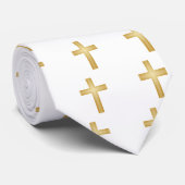 Cravate Croix d'or/Pâques (Roulé)