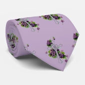 Cravate Croix Et Fleurs (Roulé)