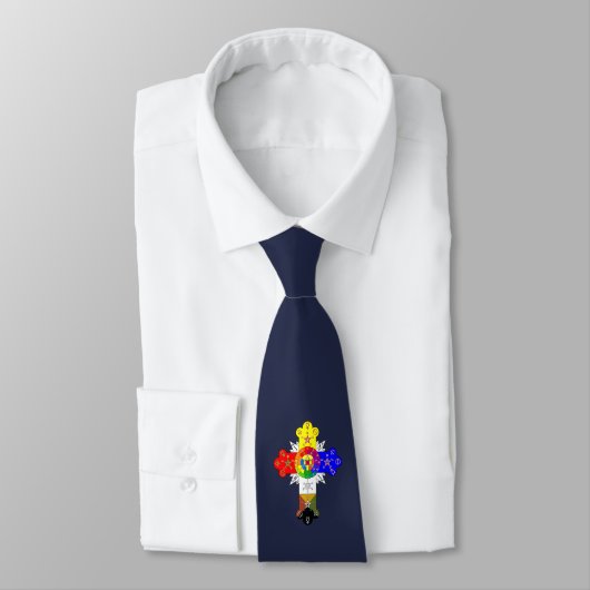 Cravate Croix franc-maçonnique (Attaché)