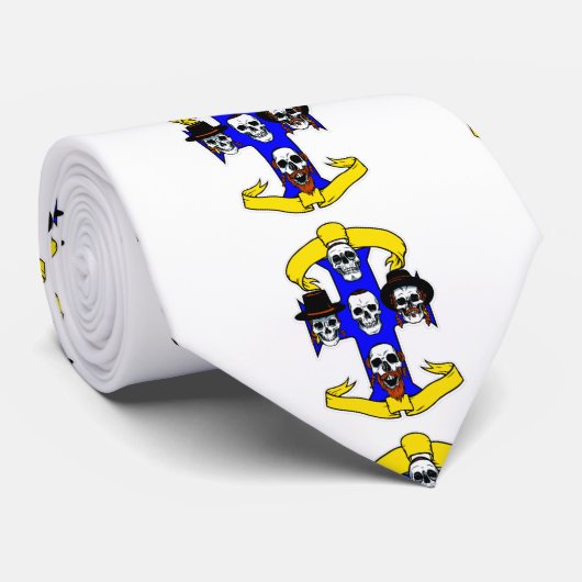 Cravate croix interreligieuse Hanoukka (Roulé)