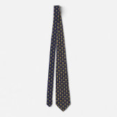 Cravate Croix Marine Blue Faux Gold Motif Première communi (Dos)