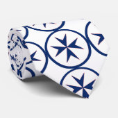 Cravate Croix octogonale BLUE CORSAIR STYLE (Roulé)