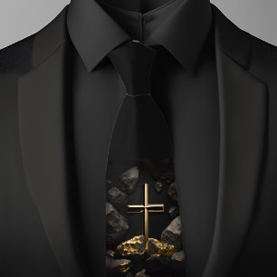 Cravate Croix Sur Une Roche