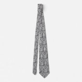 Cravate Croquis de visage de chat (Dos)