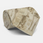 Cravate Croquis squelettiques humains de l'anatomie de da (Roulé)