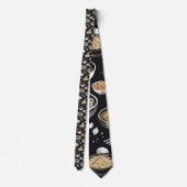 Cravate Croquis vintage de Ramen par CallisC Arts ⭐ ⭐ ⭐ ⭐  (Dos)