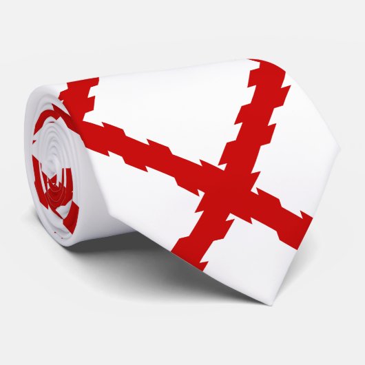 Cravate Cross of Burgundy Flag (Roulé)