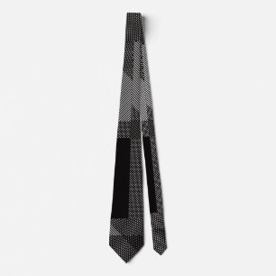 Cravate Crosshatch Op Art