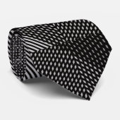 Cravate Crosshatch Op Art (Roulé)
