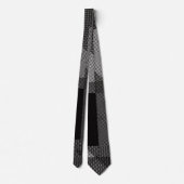 Cravate Crosshatch Op Art (Dos)