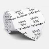 Cravate Croyez que c'ou pas moi suis un batteur (Roulé)