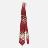 Cravate Crystal Prism Spectrum rayé Rouge à deux côtés (Devant)