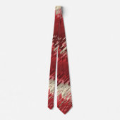 Cravate Crystal Prism Spectrum rayé Rouge à deux côtés (Dos)