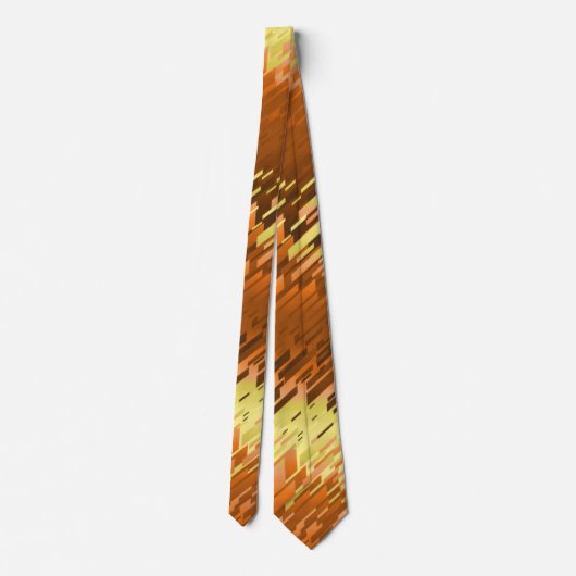 Cravate Crystal Prism Spectrum strié Orange à deux côtés (Dos)