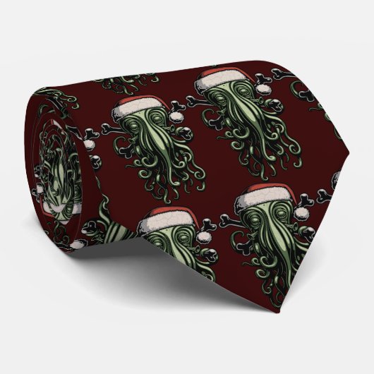 Cravate Cthulhu Claus (Roulé)