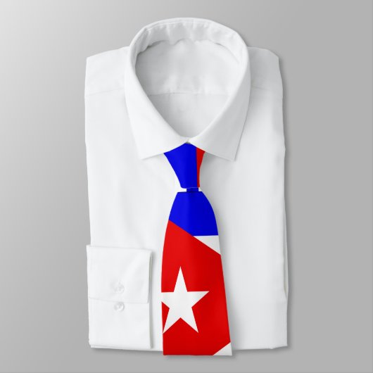 Cravate CUBAINE de DRAPEAU (Attaché)