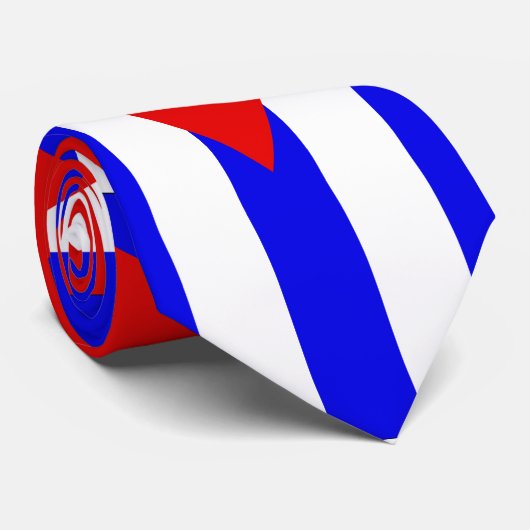 Cravate CUBAINE de DRAPEAU (Roulé)