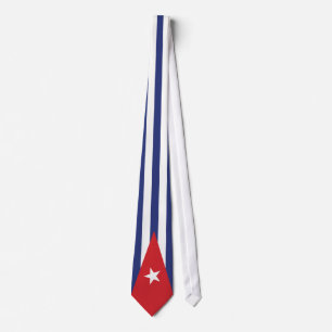 Cravate cubaine de drapeau