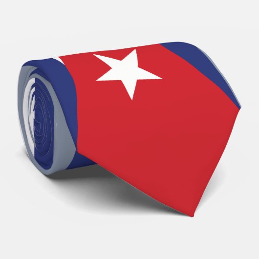 Cravate cubaine de drapeau (Roulé)