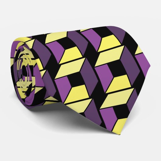 Cravate cube en laker (Roulé)