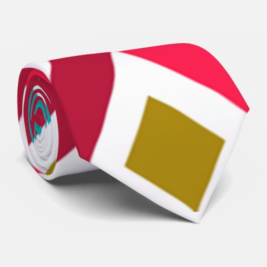 Cravate Cubes 3D rose (Roulé)