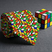 Cravate Cubes colorés Motif
