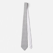 Cravate Cubes d'apparence 3D gris blanc (Devant)