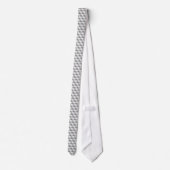 Cravate Cubes d'apparence 3D gris blanc (Dos)