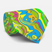 Cravate Cuckoo Abstrait Swirl (Roulé)