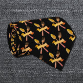 Cravate cuillère dorée et fourche