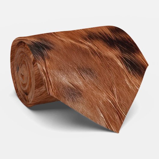 Cravate Cuir Brown Faux (Roulé)