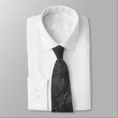 Cravate Cuir noir Abstrait (Attaché)