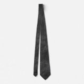 Cravate Cuir noir Abstrait (Dos)