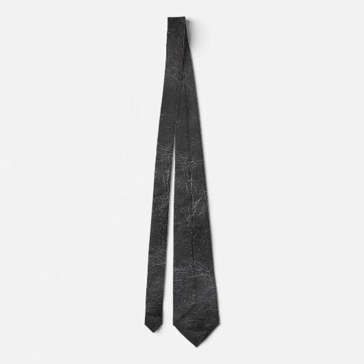 Cravate Cuir noir Abstrait (Dos)