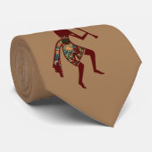 Cravate Culture amérindienne - Danse Kokopelli 3 (Roulé)