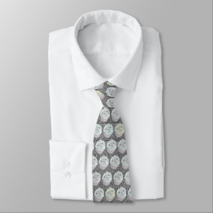 Cravate Cupcakes Chrome et Parties scintillant d'argent