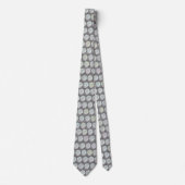 Cravate Cupcakes Chrome et Parties scintillant d'argent (Devant)