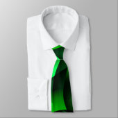 Cravate Curling vert citron vert et noir, avec ombre ? (Attaché)
