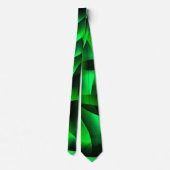 Cravate Curling vert citron vert et noir, avec ombre ? (Dos)