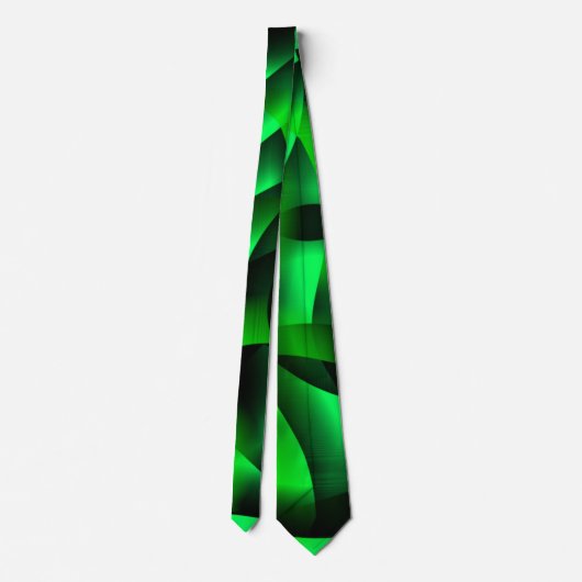 Cravate Curling vert citron vert et noir, avec ombre ? (Dos)