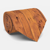 Cravate Custom brown wood (Roulé)