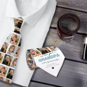 Cravate Custom Elegant Nous vous aimons grand-père Collage