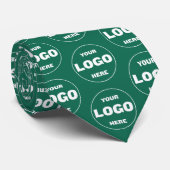 Cravate Custom Logo Emerald Green - Professional Branded  (Roulé)