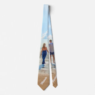 Cravate Custom Photo Name Neck Tie Your Favorite Photos