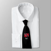 Cravate Custom TRINIDAD FLAG Monogram Neck Tie (Attaché)