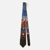 Cravate Custome monogram initials Carina Nebula Pillars (Devant)