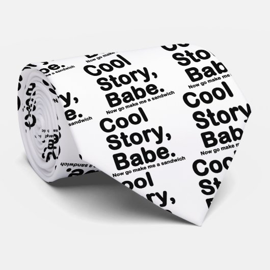 Cravate Customisez vos propres : Refroidissez l'histoire (Roulé)