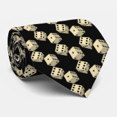 Cravate Customizable background colour Dice Games pattern (Roulé)