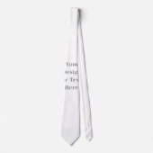 Cravate Customizable Your Design or Text Here Personalized (Devant)
