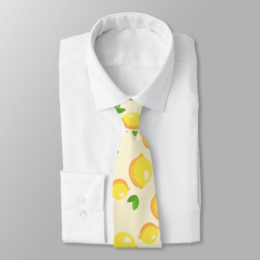 Cravate Customize Citron Pattern (Attaché)